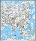 Asia Carta Murale Politica