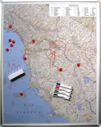 Toscana Carta Magnetica pannello Metallo scrivibile per