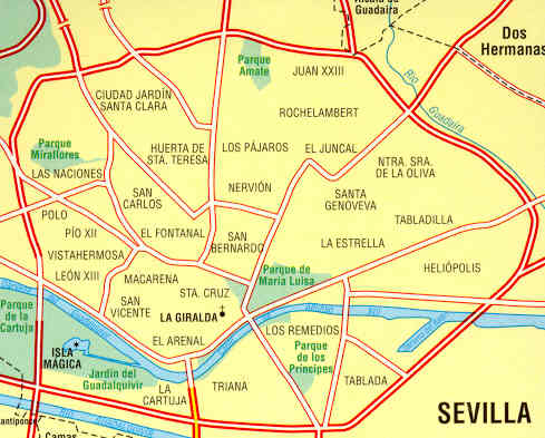 Mappa Di Citta N 74 Siviglia Sevilla