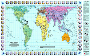 MAPPA DEL MONDO CARTINA POLITICA - Wdesign