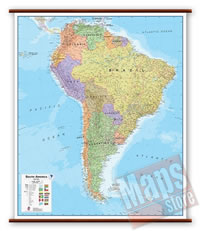 America del Sud carta murale plastificata laminata scrivibile lavabile