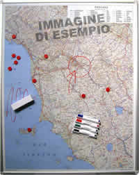 Basilicata Carta Magnetica pannello Metallo scrivibile per