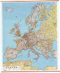 Europa Stradale Plastificata con Aste