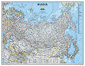Russia Carta Murale