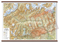 Valle Aosta carta murale con cartografia dettagliata aggiornata