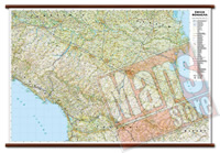 Emilia Romagna carta murale con cartografia dettagliata aggiornata plastificata