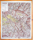 Sicilia carta rilievo con cornice legno