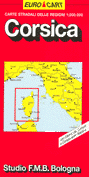 mappa Corsica Calvi Corte