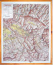mappa Cuneo rilievo cornice