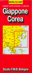 mappa Giappone Corea
