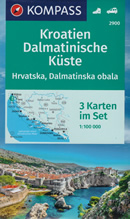 mappa Croazia costa Dalmazia