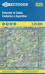 mappa Dolomiti di Zoldo