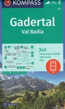 mappa Val Badia Gadertal