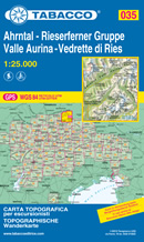 mappa Valle Aurina Vedrette