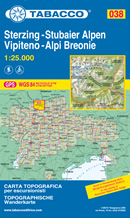 mappa Vipiteno Alpi Breonie