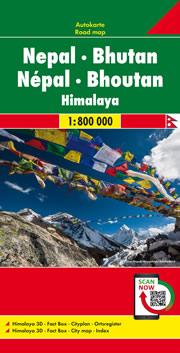 mappa Nepal Bhutan Himalaya