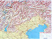mappa Venezie rilievo cornice