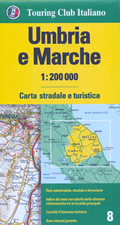 mappa Umbria Marche stradale