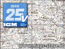 Mappe IGM topografiche serie 25V