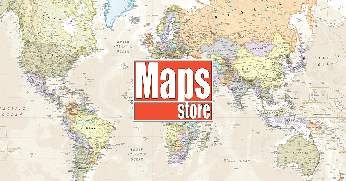 Carta del Mondo - carte geografiche per lo studio e l'arredamento