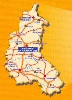 immagine di mappa stradale regionale mappa stradale regionale n.515 - Champagne- Ardenne