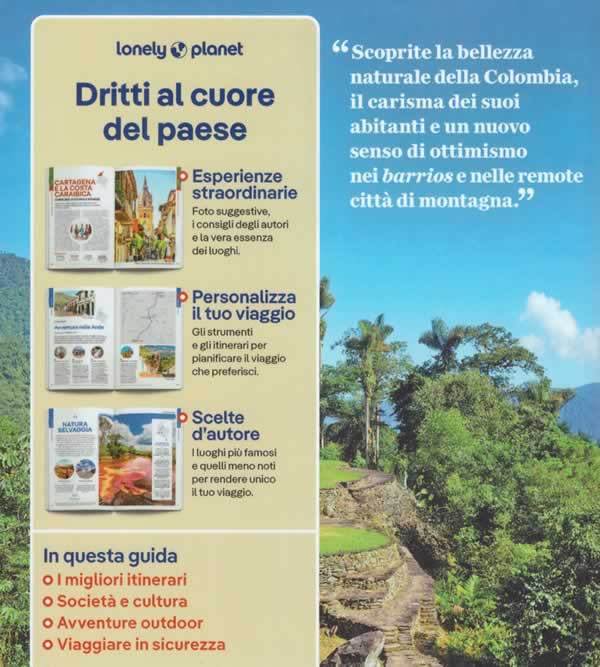 immagine di guida turistica guida turistica Colombia - guida pratica - con Bogotà, la costa caraibica, Boyaca, Santander, San Andres e Providencia, Medellin e Zona Cafetera, Cali e il Sud-ovest, la costa del Pacifico, il bacino amazzonico - nuova edizione