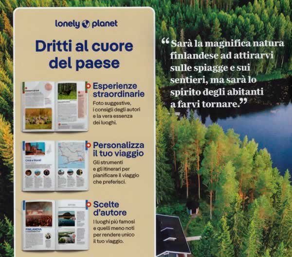 immagine di guida turistica guida turistica Finlandia - guida pratica Lonely Planet con Helsinki, Regione dei Laghi, Carelia, Tampere e Hame, Turku, Aland, Pohjanmaa, Oulu, Kainuu, Koillismaa, Lapponia