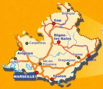immagine di mappa stradale mappa stradale n. 527 - Provenza - Alpi - Costa Azzurra - ultima edizione