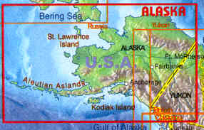 immagine di mappa stradale mappa stradale Alaska