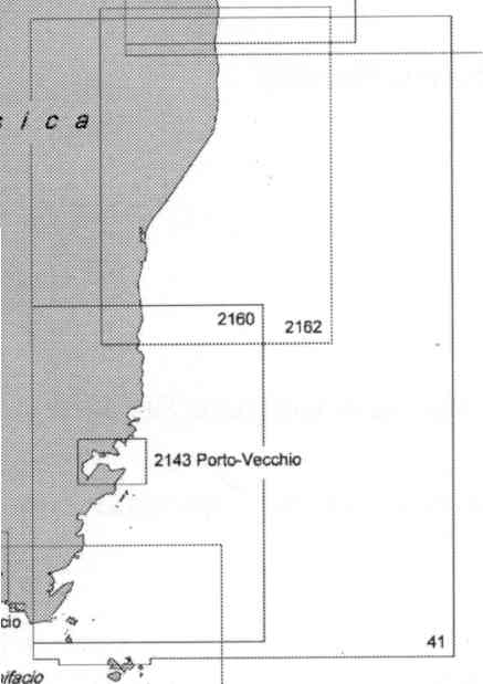 immagine di carta nautica carta nautica 41 - Da Alisto alle Bocche di Bonifacio