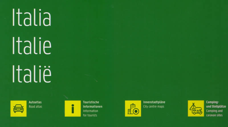 immagine di atlante stradale atlante stradale Altante Stradale d'Italia - cartografia dettagliata e facile da leggere, con piante di città, aree di sosta e campeggi, rilegato a spirale - EDIZIONE Agosto 2023
