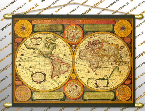 immagine di mappa mappa Mappa Antica 136x100 cm - D309-4