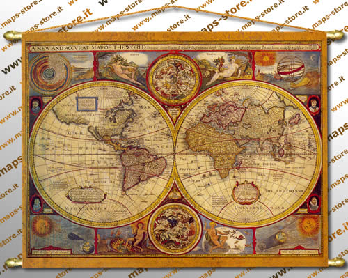 immagine di mappa mappa Mappa Antica 136 x 101 cm - D3234