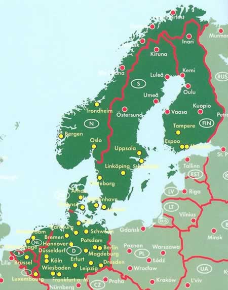 immagine di atlante stradale atlante stradale Atlante Stradale a Spirale della Scandinavia - con Danimarca, Norvegia, Svezia, Finlandia, Olanda, Belgio, Lussemburgo e Nord della Germania - edizione 2021