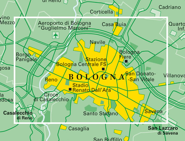 immagine di mappa di città mappa di città Bologna - mappa della città - nuova edizione
