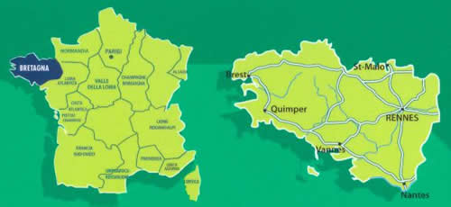 immagine di guida turistica guida turistica Bretagna - con Rennes, Nantes, Vannes, Quimper, Brest, St-Malo, Auray, Cornovaglia, Mont Saint Michel