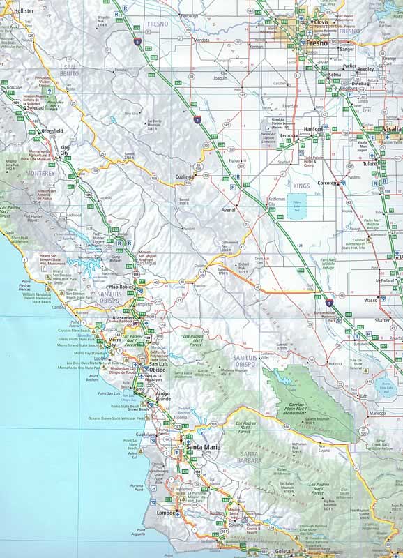 immagine di mappa stradale mappa stradale n.05 - California, Nevada - con San Francisco, Yosemite, Los Angeles, San Diego, Lake Tahoe, Death Valley, Las Vegas - con cartografia aggiornata, dettagliata e facile da leggere + guida stradale - EDIZIONE 2025