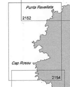 immagine di carta nautica carta nautica 2154 - Da Calvi a Cargese