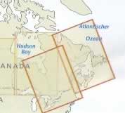 immagine di mappa stradale mappa stradale Canada Est - Mappa Plastificata