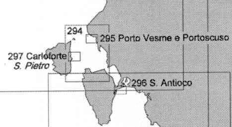 immagine di carta nautica carta nautica 294 - Canale di San Pietro