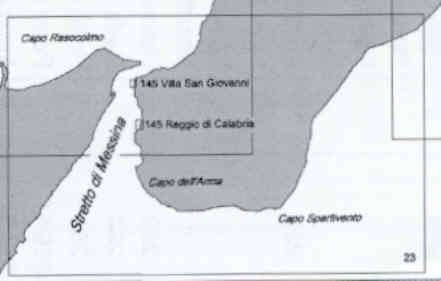 immagine di carta nautica carta nautica 23 - Da Capo Milazzo a Roccella Ionica