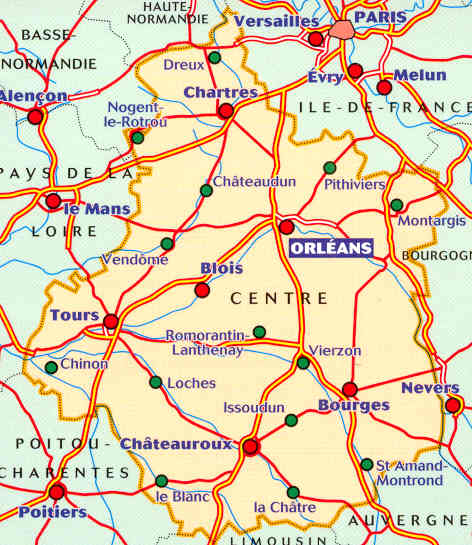 immagine di mappa stradale regionale mappa stradale regionale 518 - Centre / Francia Centrale (nuova ed.)