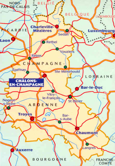 immagine di mappa stradale regionale mappa stradale regionale 515 - Champagne-Ardenne (nuova ed.)