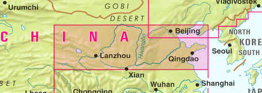 immagine di mappa stradale mappa stradale n.2 - Cina Nord / China North