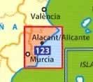 immagine di mappa stradale mappa stradale n.123 - Costa Blanca - con Alicante, Murcia