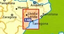 immagine di mappa stradale mappa stradale n.148 - Costa Daurada - con Lerida, Tarragona