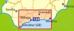 immagine di mappa stradale mappa stradale n.124 - Costa del Sol - con Granada, Malaga, Almeria, Gibilterra