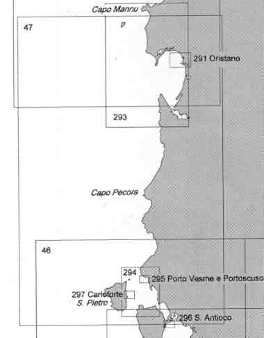 immagine di carta nautica carta nautica 47 - Dall' Isola S. Pietro a Capo San Marco