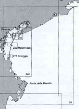 immagine di carta nautica carta nautica 38 - Dal Po di Goro a Punta Tagliamento