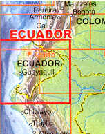 immagine di mappa stradale mappa stradale Ecuador